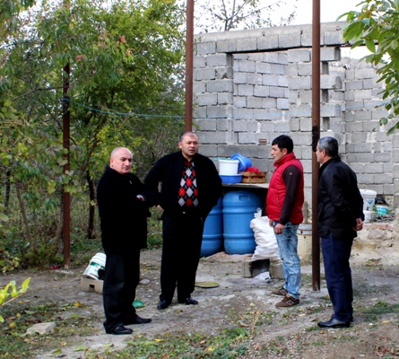 Ioseb Okromelidze visited the family in Kaspi Municipality