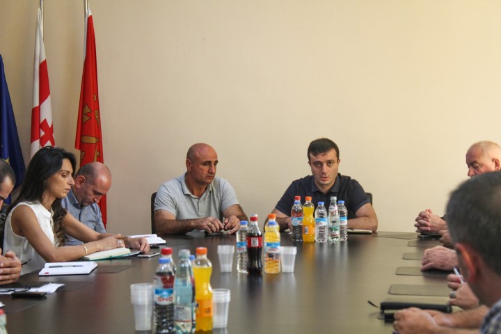 Giorgi Khojevanishvili held the first working meeting in Kareli Municipality City Hall 