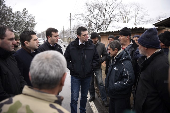 Minister of Internal Affairs was in shida Kartli and Met with the Population of the Village of Khurvaleti 