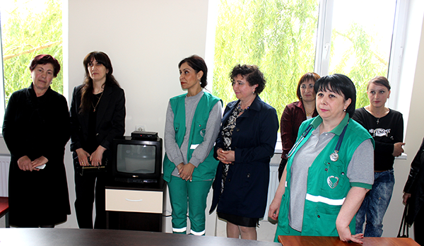 Rehabilitated building was presented to Kaspi Emergency Medical Center