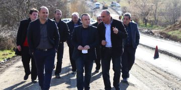 გიორგი თოთლაძემ აგარა-ყორნისი-ცხინვალის გზის სარეაბილიტაციო სამუშაოები მოინახულა