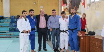 ძიუდოს მსოფლიო ჩემპიონატისთვის გორელი ძიუდოისტების სამზადისს გიორგი ხოჯევანიშვილი დაესწრო