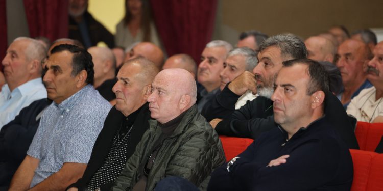 ლევან ხარაბაძე გორში ვეტერანებთან გამართულ შეხვედრას დაესწრო