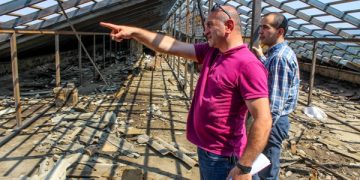 ხაშურში სტიქიის შედეგად მიყენებული ზარალის სალიკვიდაციო სამუშაოები მიმდინარეობს