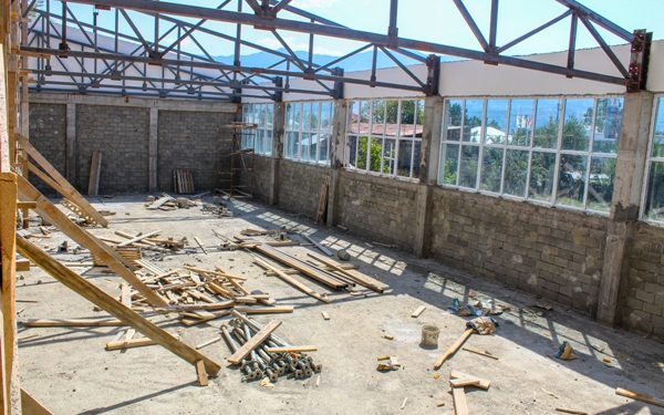 ხაშურში სპორტკომპლექსის მშენებლობა დასასრულს უახლოვდება