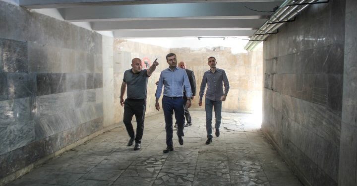 შიდა ქართლის რწმუნებული გორში მიმდინარე კეთილმოწყობის სამუშაოებს გაეცნო