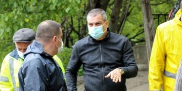 უხვი ნალექის შედეგან სოფელ ატენში საავტომობილო მიმოსვლა შეფერხდა