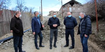 სოფელ იდლეთში გზის სამშენებლო სამუშაოები მიმდინარეობს