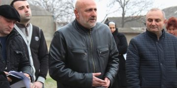 კახა სამხარაძე კასპის მუნიციპალიტეტის სოფლებში იმყოფებოდა