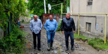 ხაშურის მუნიციპალიტეტში სტიქიის შედეგების სალიკვიდაციო ღონისძიებები მიმდინარეობს