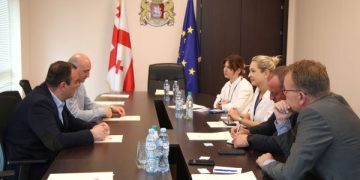 ლევან ხარაბაძე ევროკავშირის სადამკვირვებლო მისიის წარმომადგენლებს შეხვდა