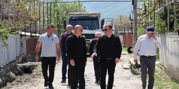 ქარელის მუნიციპალიტეტში საგზაო ინფრასტრუქტურის მოწყობის სამუშაოები მიმდინარეობს