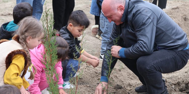 შიდა ქართლის სახელმწიფო რწმუნებულმა სიმონ გულედანმა ვარიანში გამწვანების აქციაში მიიღო მონაწილეობა